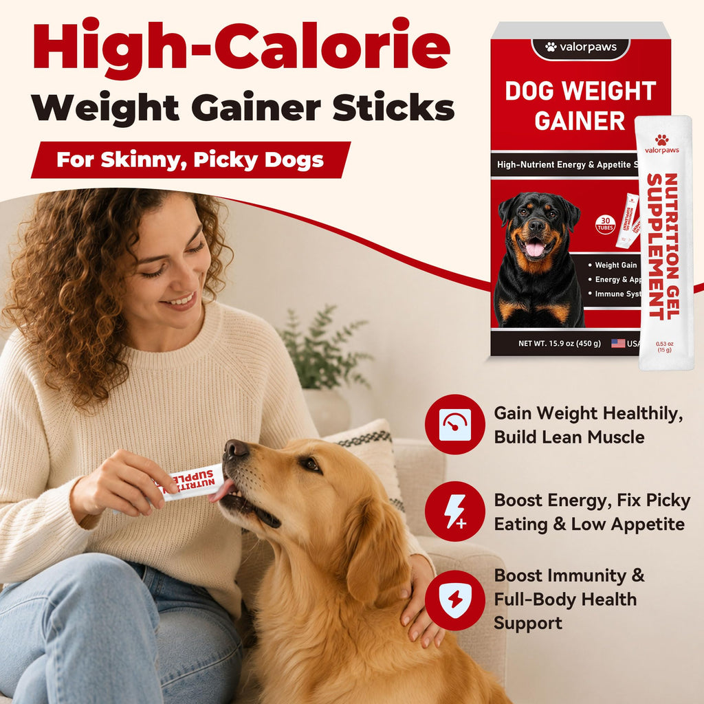 High Calorie Weight Gain Supplement for Dogs with Probiotics, Taurine & Vitamin E R9912