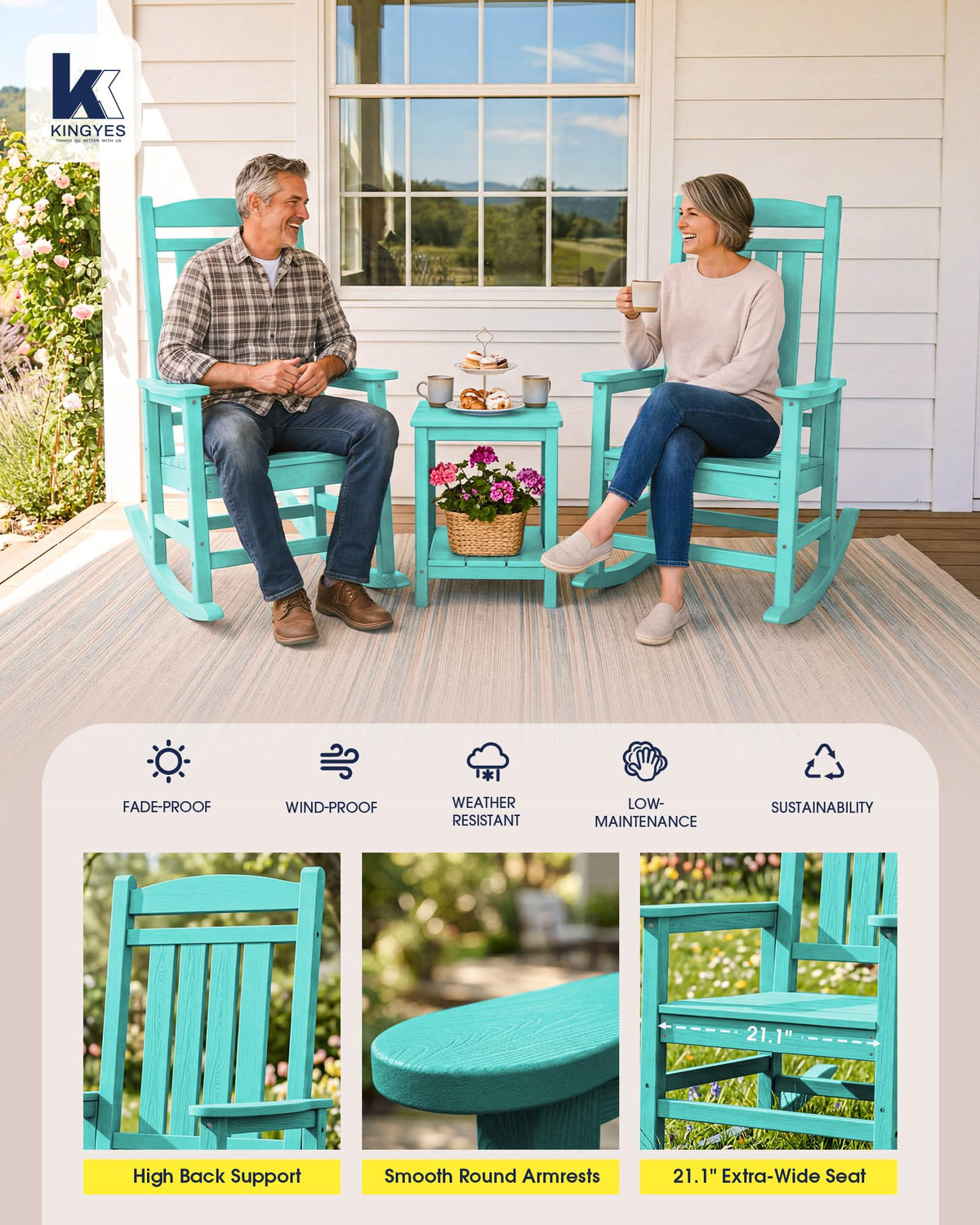Oversized Outdoor Rocking Chair S622