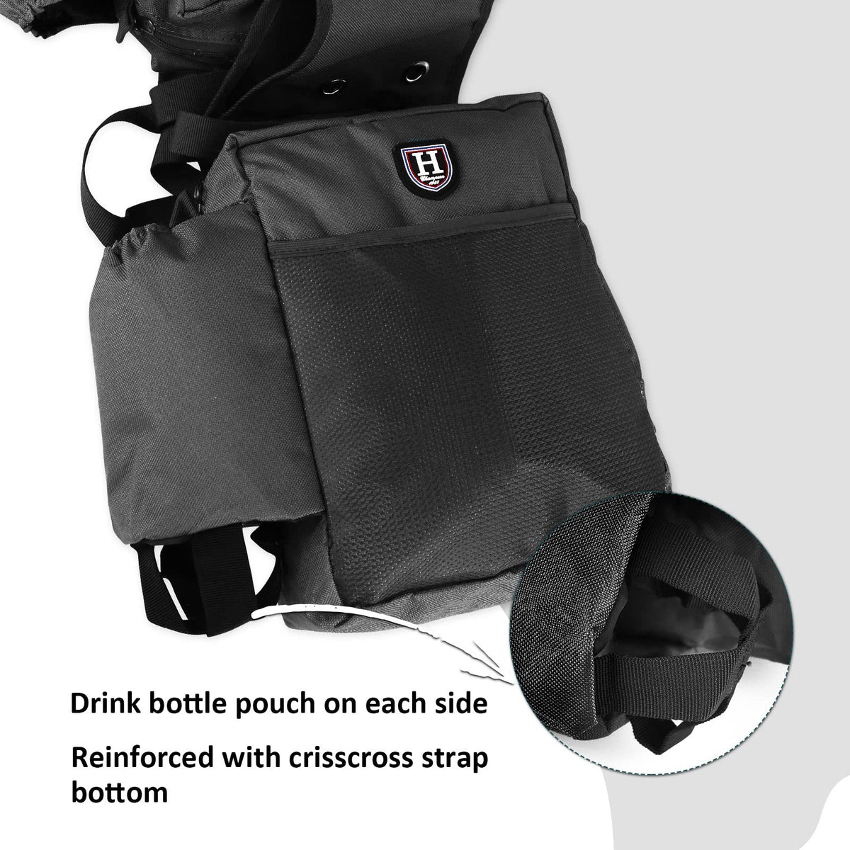 Nylon Western Saddle Bag Black V315324