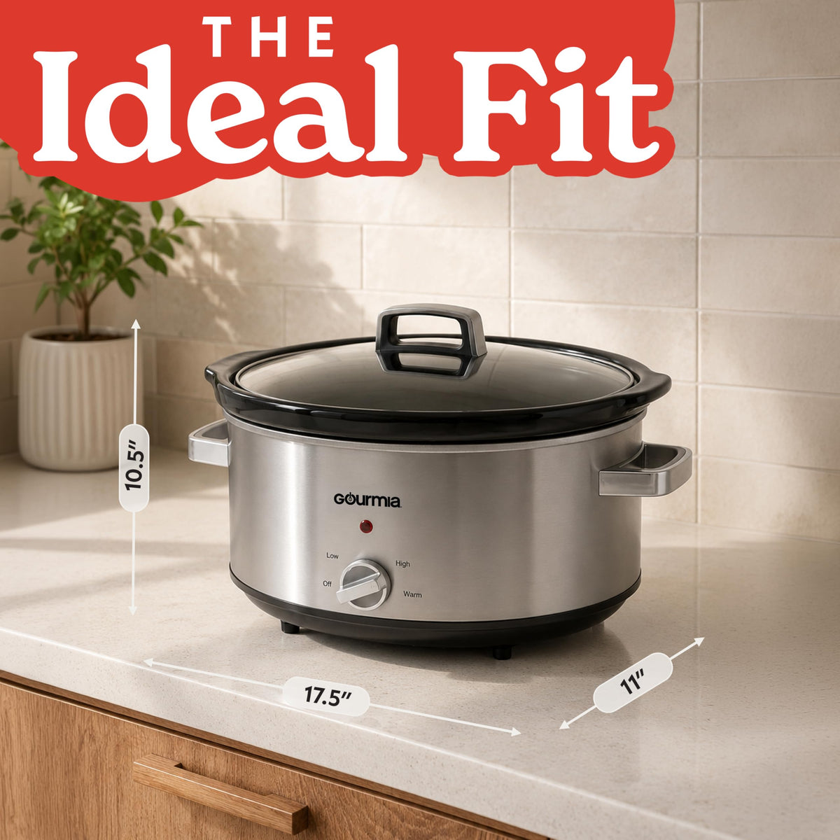 7 Qt Stainless Steel Slow Cooker U499