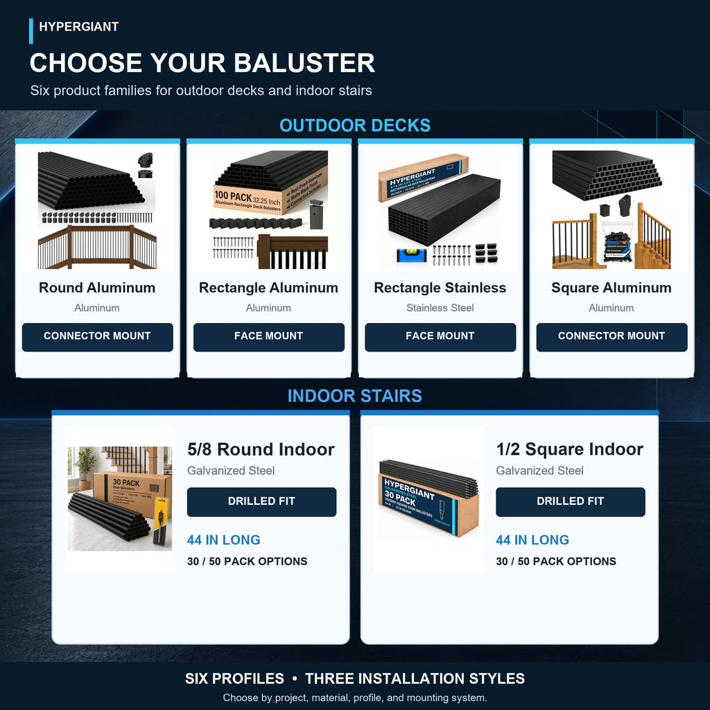 120 Pack 32" Black Aluminum Deck Balusters U94990