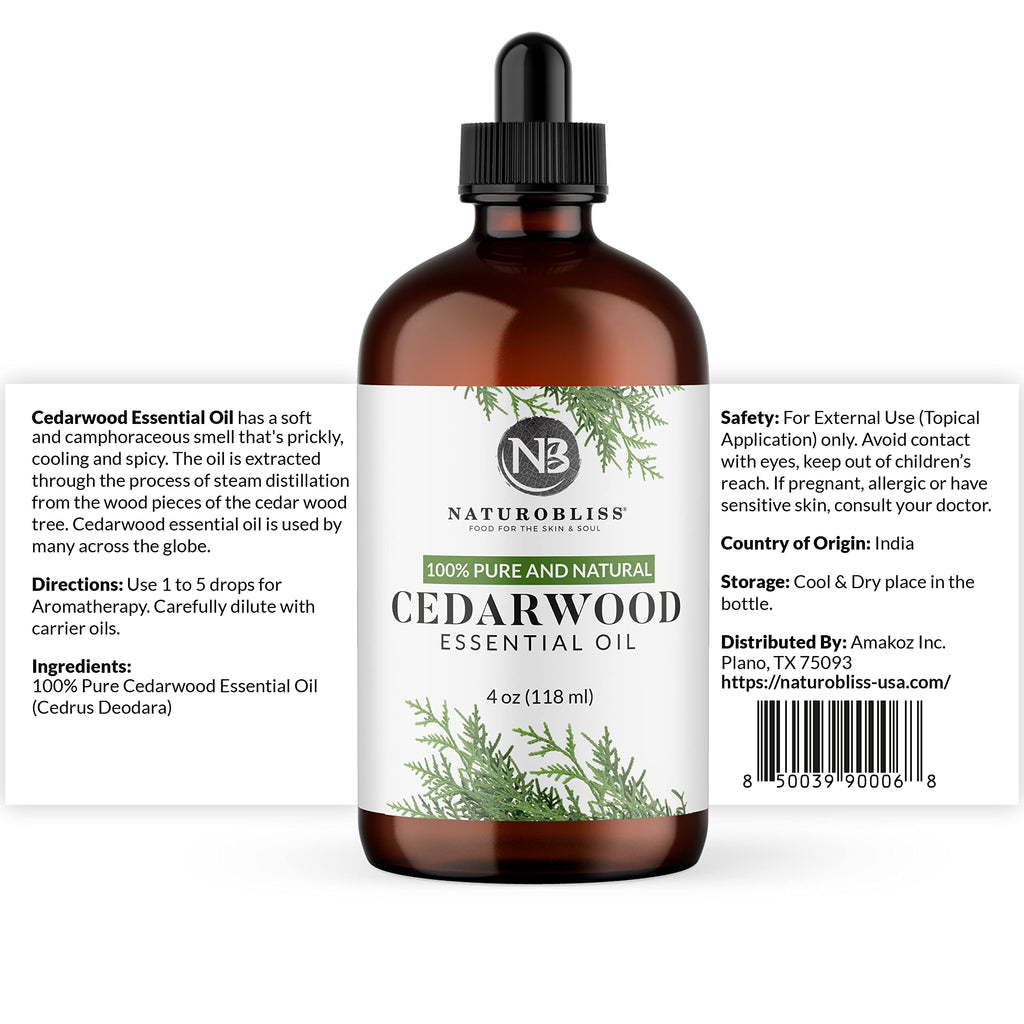 Cedarwood Essential Oil 4 Fl Oz Pack of 2 G815