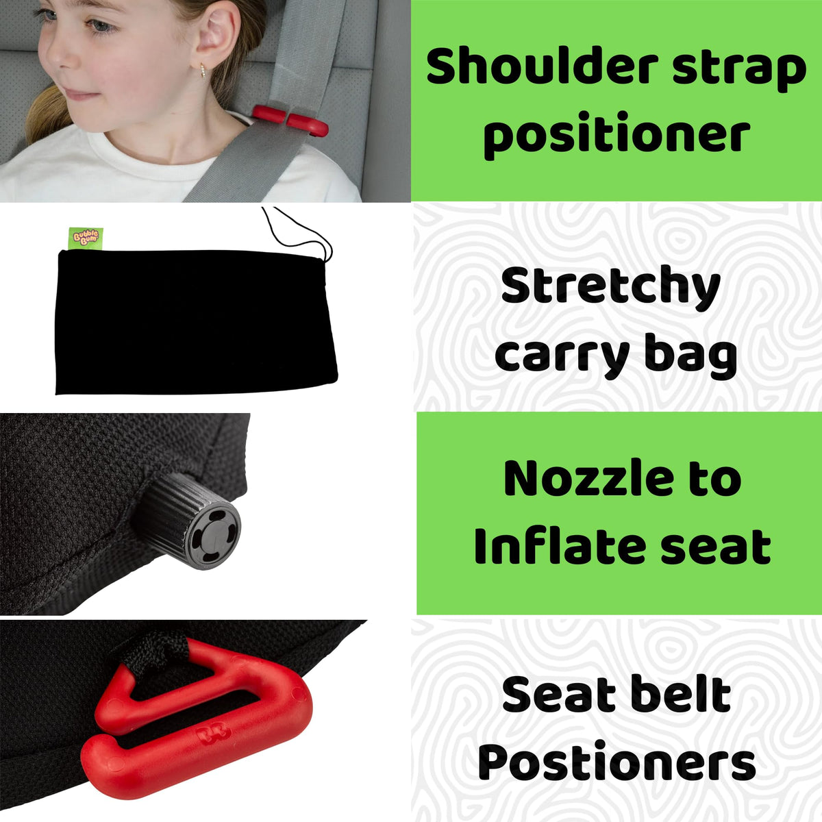Inflatable Backless Booster Car Seat I16170