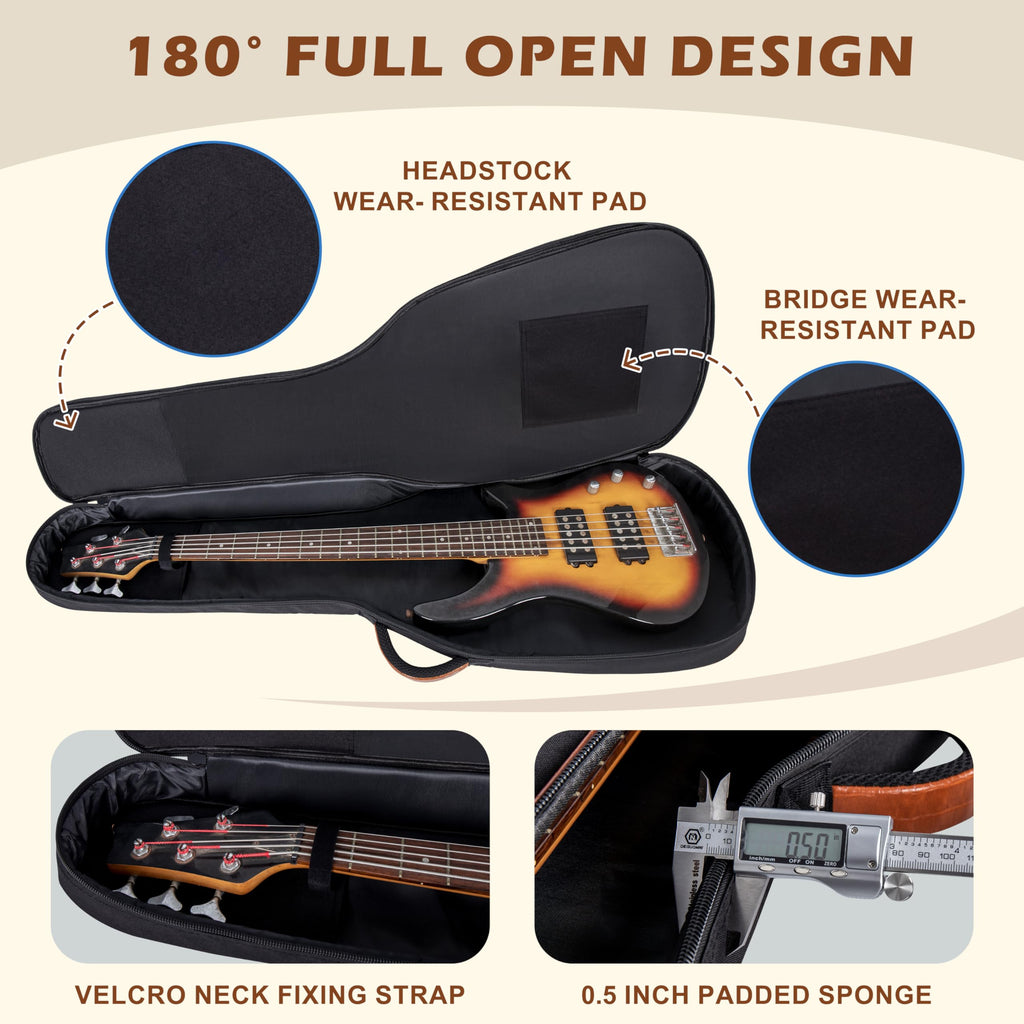0.5" Thick Padded Bass Gig Bag L7114