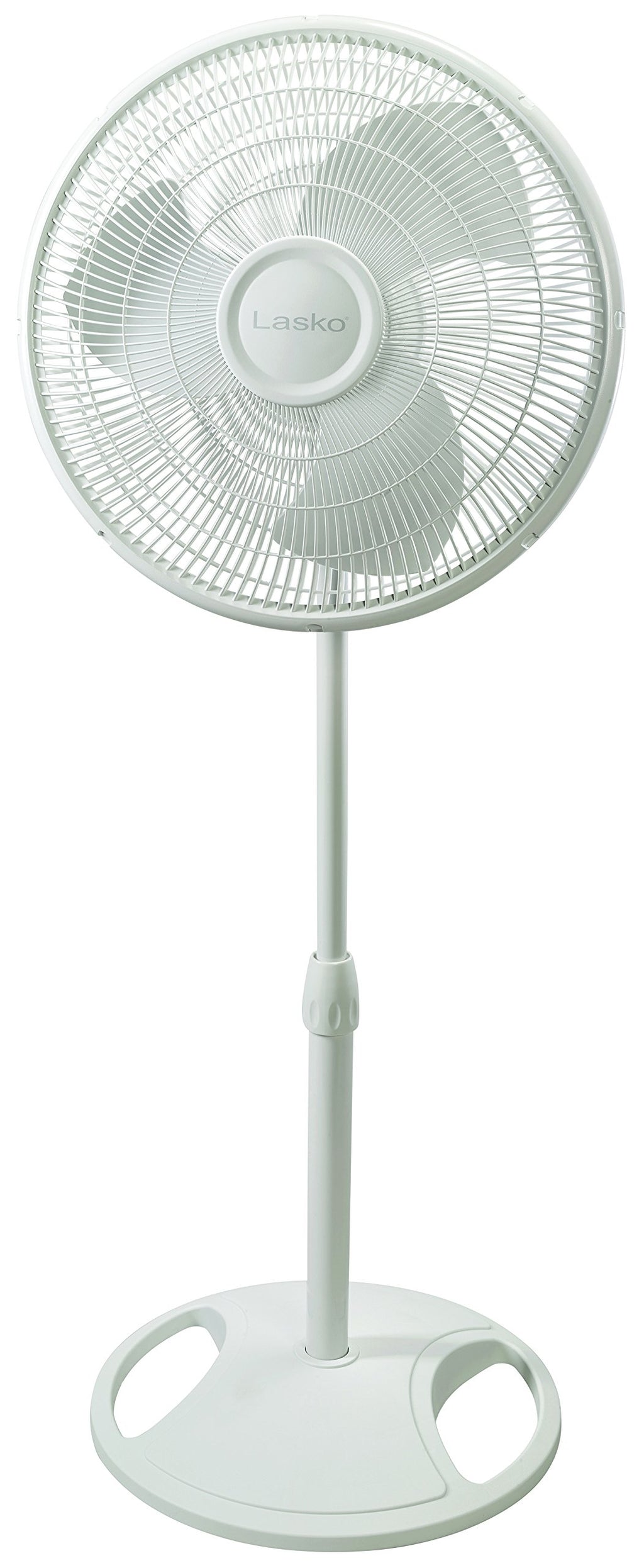 White 16 Inch and Black 18 Inch Oscillating Pedestal Stand Fans S3213