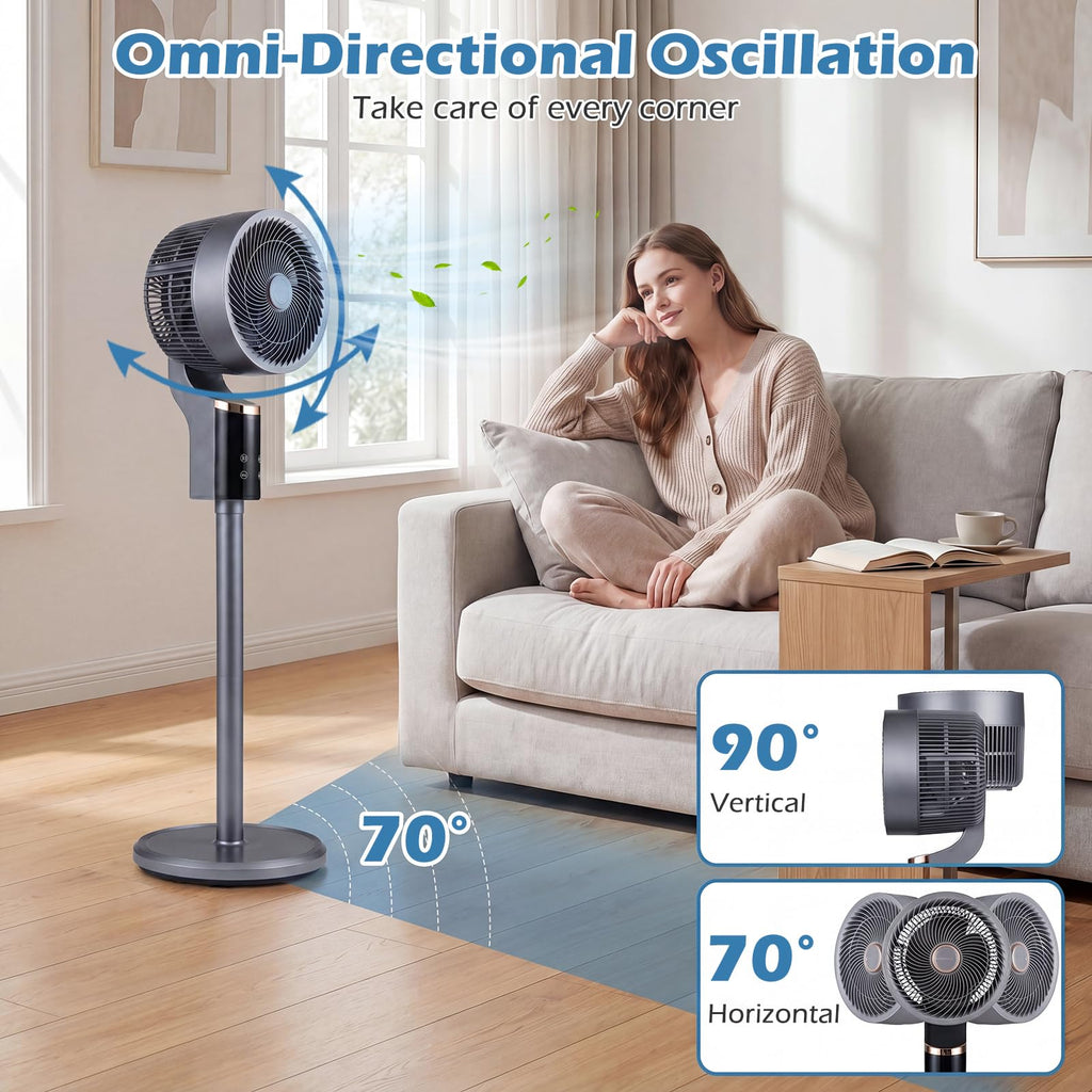 Compact Oscillating Standing Fan G299998