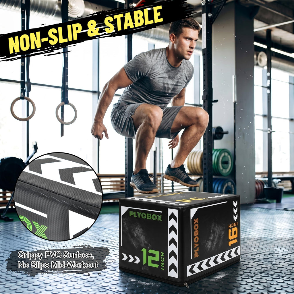 3-in-1 Foam Plyometric Jump Box L692