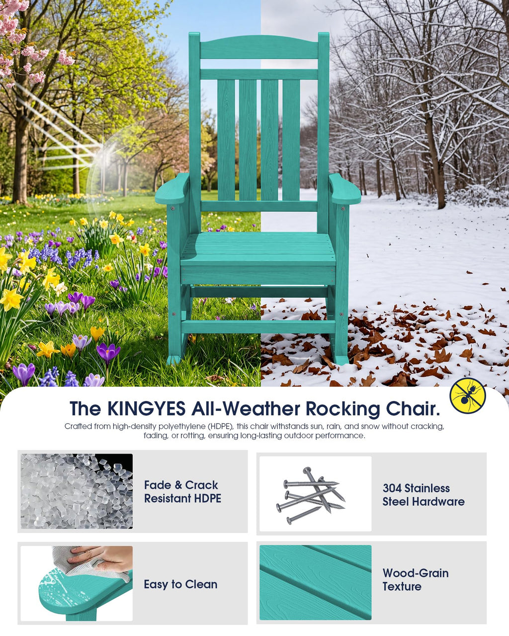 Oversized Outdoor Rocking Chair S622