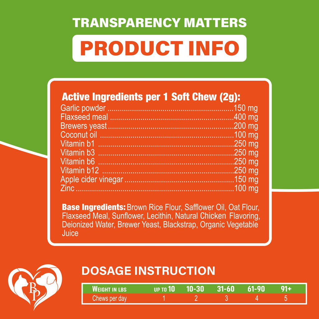 Chewable Flea and Tick Prevention Pills for Dogs H115