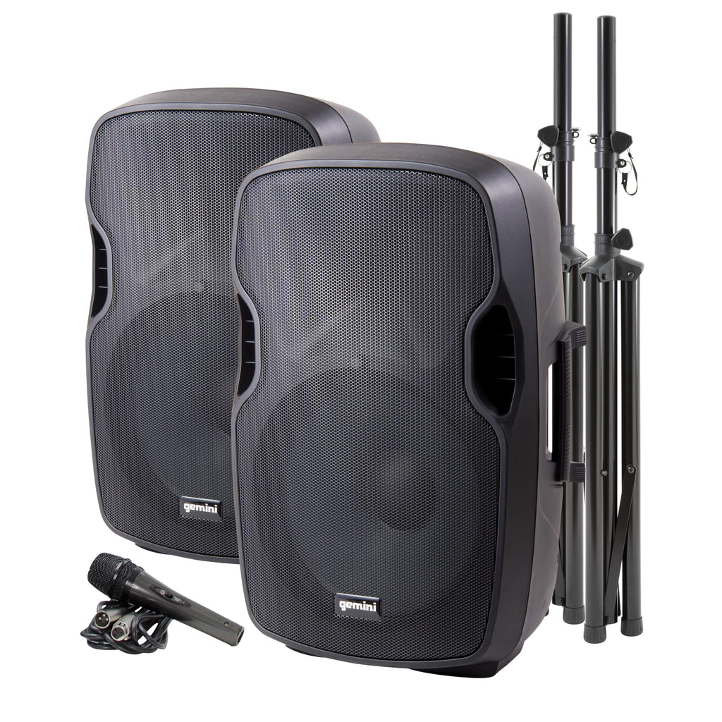 Portable Bluetooth PA Speaker System, 2000W, Black J51620