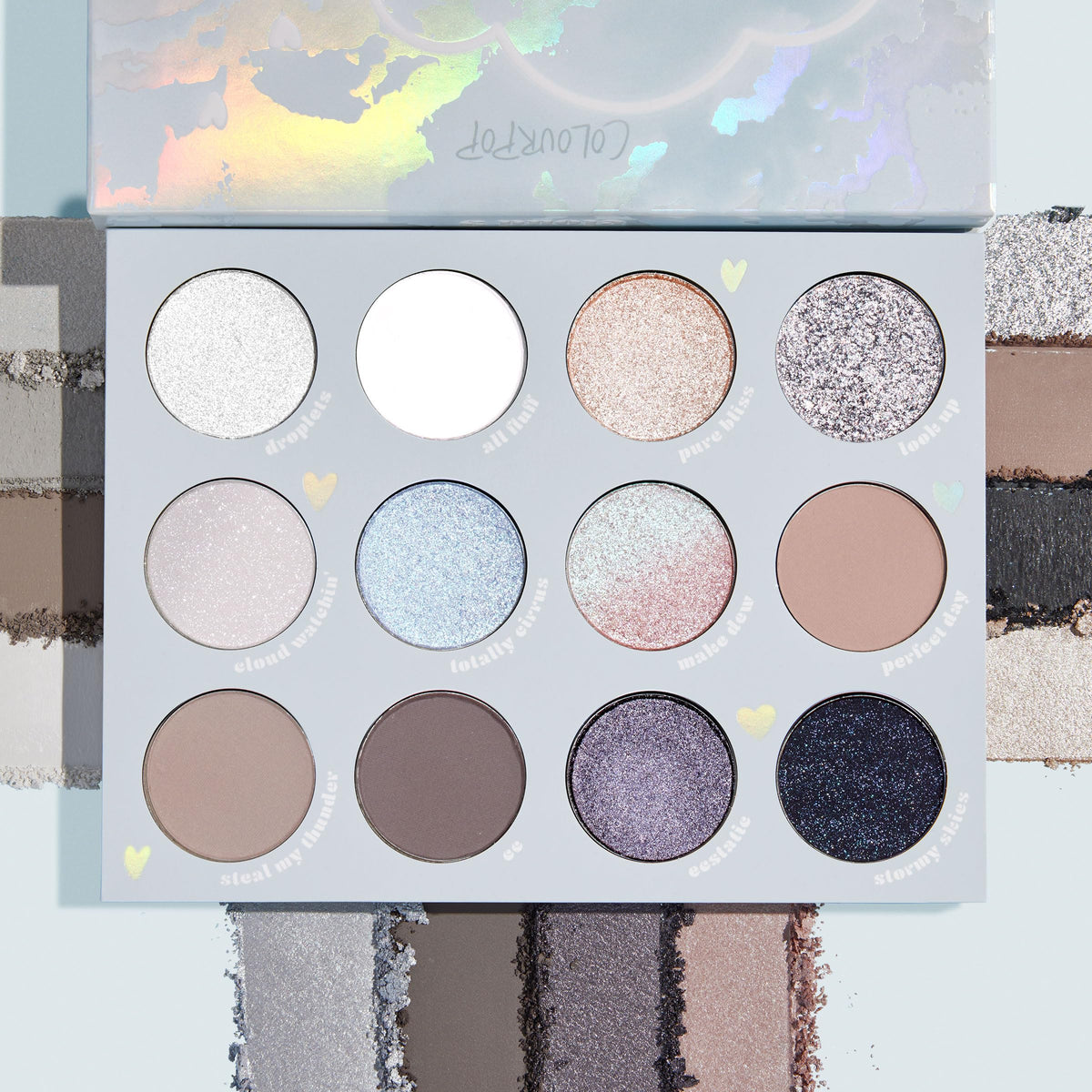 Matte Metallic Glitter Eyeshadow Palette 0.49 oz Z756