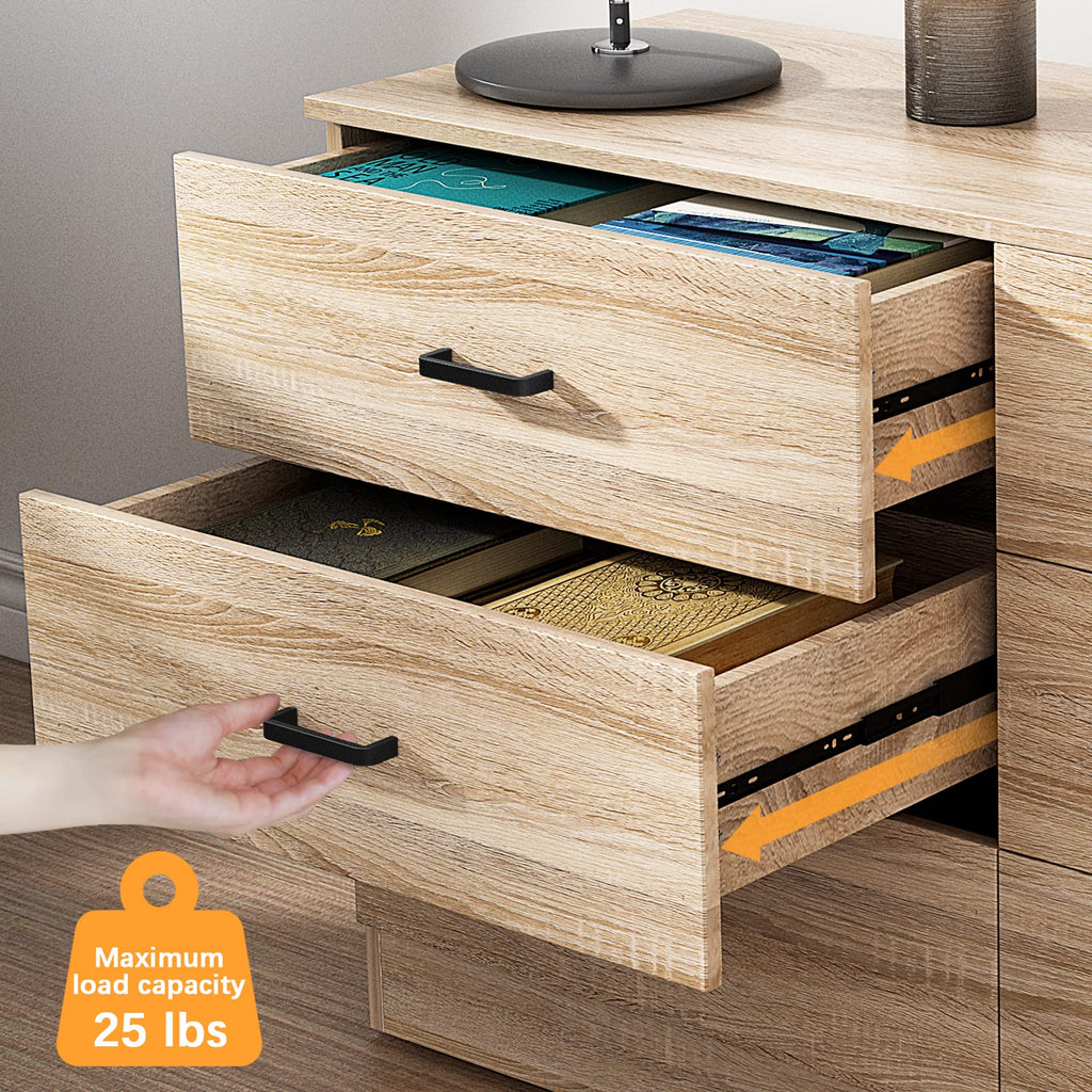 Light Oak 6 Drawer Dresser T363500