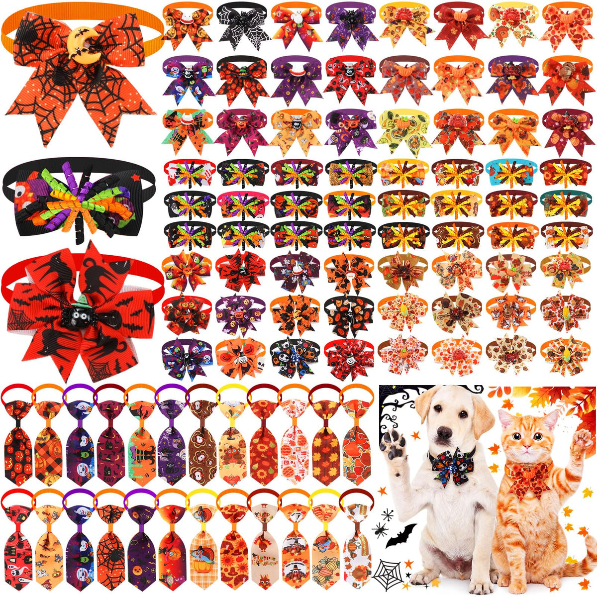 100 Pcs Dog Bow Tie G46260
