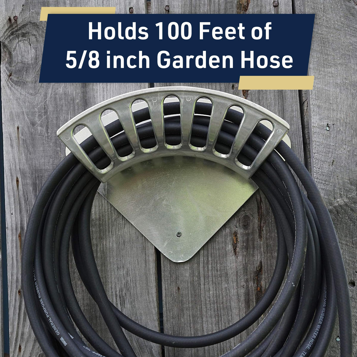 Garden Water Hose Holder for 200ft 1/2" Hosing D484600