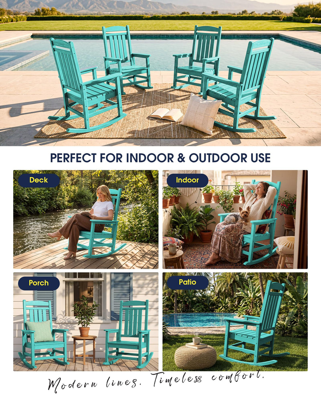 Oversized Outdoor Rocking Chair S622
