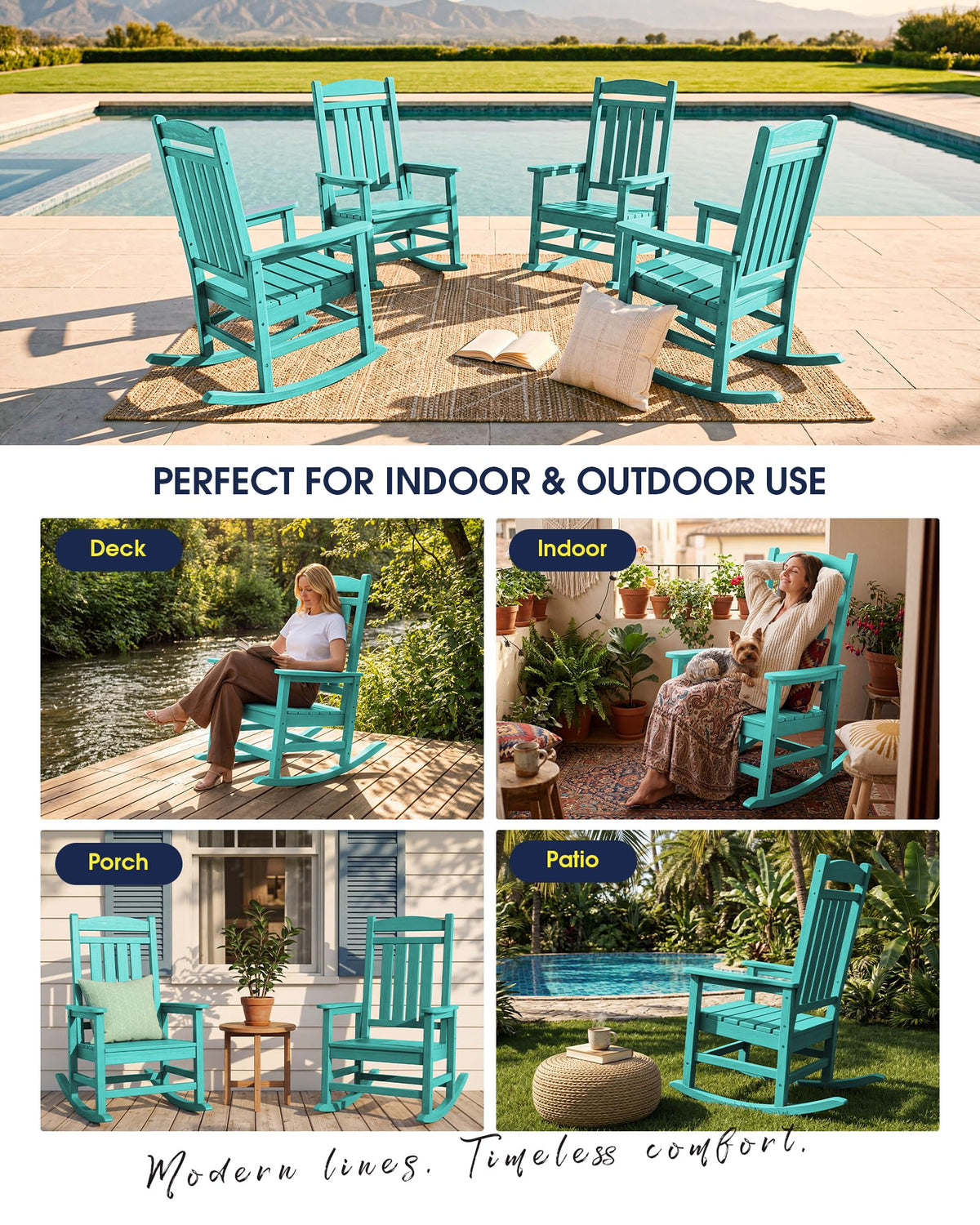Oversized Outdoor Rocking Chair S622
